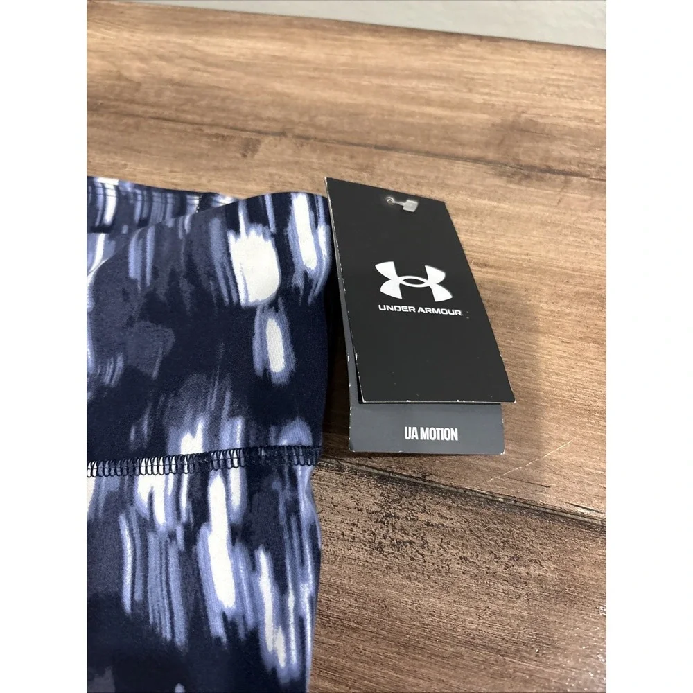 Under Armour‎ Womens Motion High Rise Ankle Leggings Blue Print Sz Small NWT